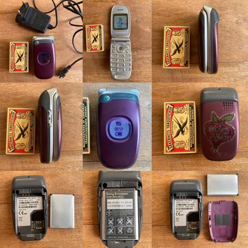 Sony Ericsson Z300i paars mini klein mobieltje inklapmobiel