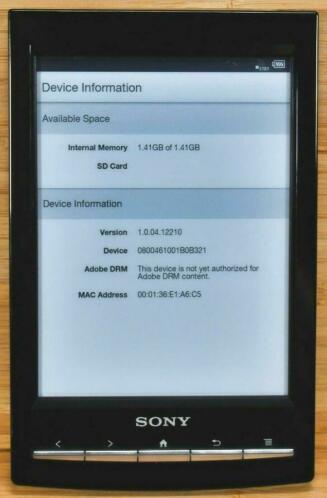 Sony PRS-T1 E-book Reader 2GB, Wi-Fi, 6inch tekoop
