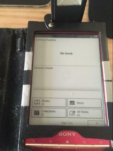 Sony prs-t1 e-reader met cover