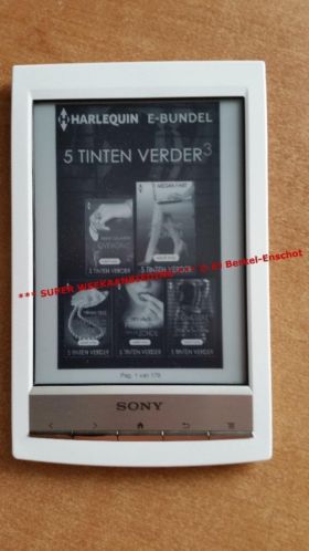 Sony PRS T1 ereader wit incl. USB  Sony cover  1162 boeken