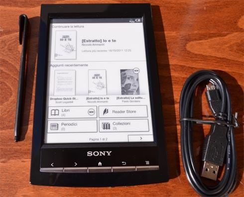 Sony prs t1 kleur zwart compleet met lader