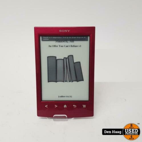 Sony Prs-T2 2GB E reader 6inch Rood  nette staat  605