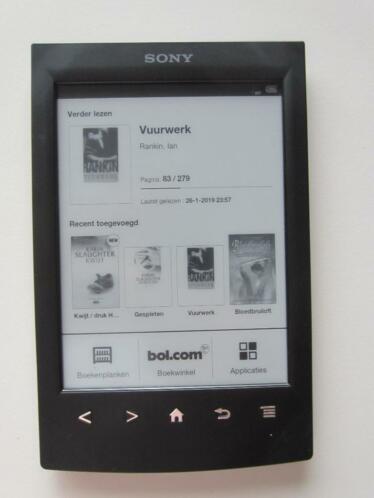 SONY PRS T2N e-reader, inclusief beschermhoes, z.g.a.n.