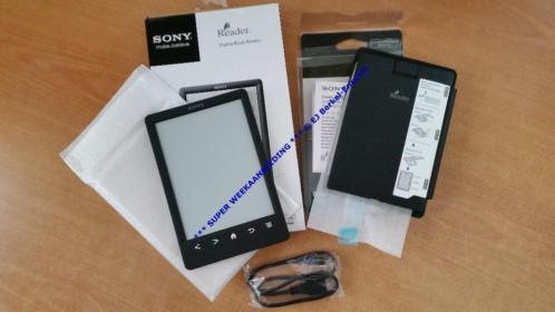 Sony PRS-T3 E-reader zwart met WiFi  LED-cover GARANTIE