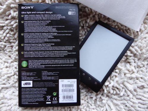 Sony PRS-T3S E-reader - zwart NIEUWSTAATGARANTIE220 Boeken