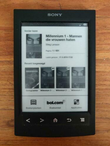 Sony Reader PRS-T2 6034 wifi, Touch Edition zwart