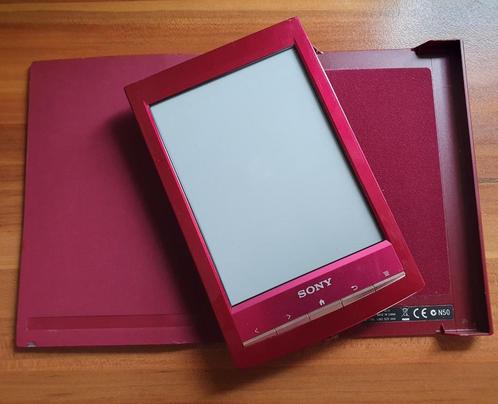 Sony Reader Touch PRS-T1 ruby Rood met cover