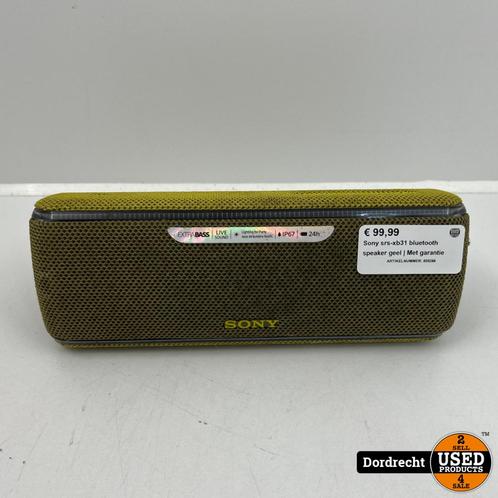 Sony srs-xb31 bluetooth speaker geel  Met garantie