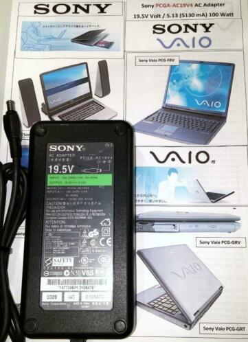 Sony Vaio PCGA-AC19V4 19.5V 5.13A 100W Adapter Origineel