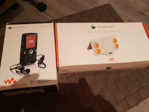 Sony w810i walkman phone met speakerset