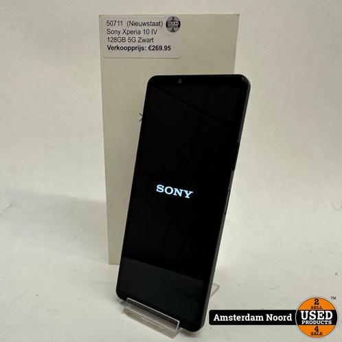 Sony Xperia 10 IV 128GB 5G Zwart (Nieuwstaat)