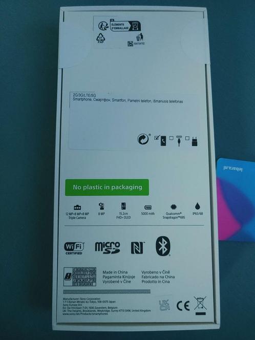 Sony Xperia 10 IV Nieuw in doos, ongeopened 128GB versie