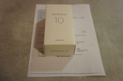 Sony xperia 10 nieuw in doos met bon van 08092019 935