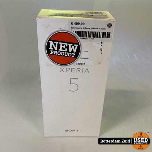 Sony Xperia 5 Blauw  Nieuw in doos 