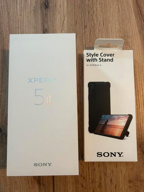 Sony Xperia 5 II Zwart 5G Dual-Sim 128 GB met 2 covers