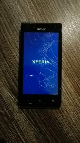 Sony Xperia barst in het scherm, functioneert nog prima