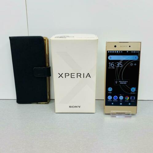 Sony Xperia XA1 Gold 32GB G3121  FlipCover, lader en doos
