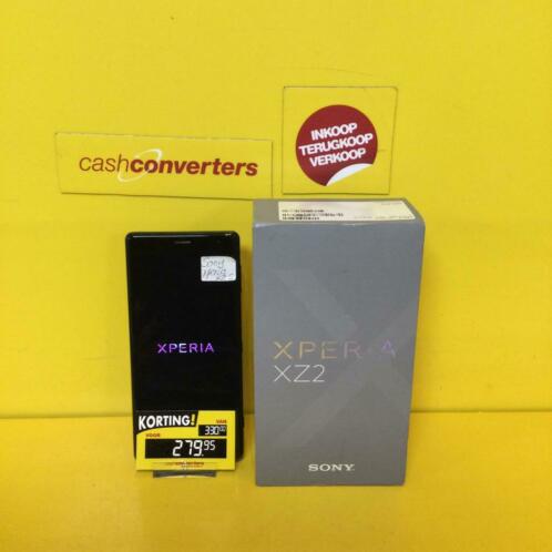 Sony Xperia  XZ 2  64 GB  zwart  doos en Acc  123064