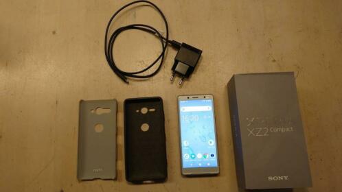 Sony Xperia XZ2 Compact 64 GB Zilver incl. lader  2 hoesjes