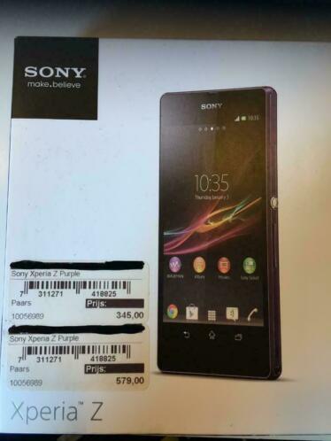 Sony Xperia Z Purple mobiele telefoon Purple - NIEUW