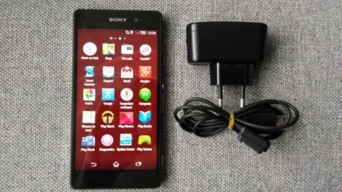 Sony Xperia Z2 Zwart met oplader.