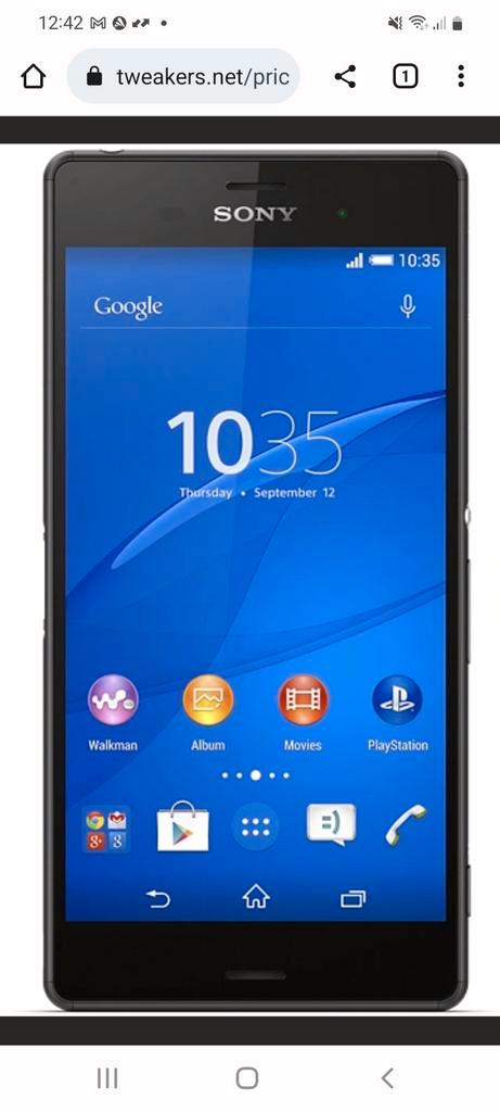 Sony xperia z3 16 GB