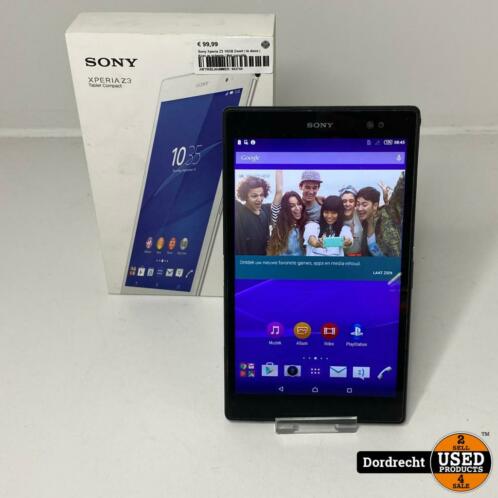Sony Xperia Z3 16GB Zwart tablet  In doos  Kras in scherm