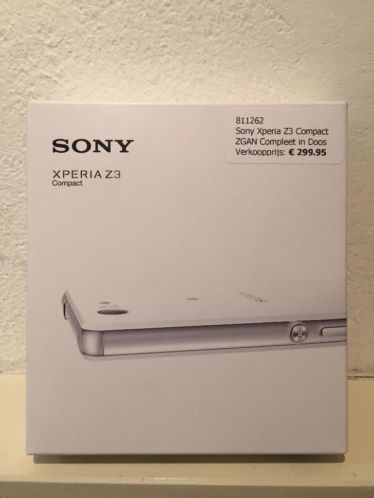 Sony Xperia Z3 Compact Zwart ZGAN Compleet in Doos