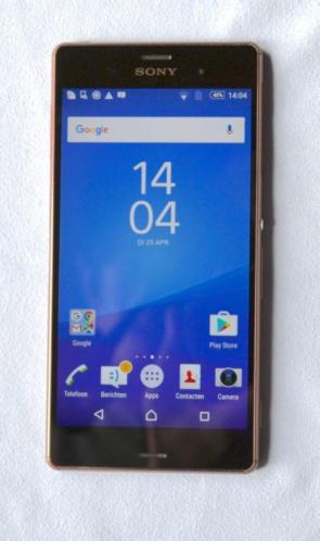 Sony Xperia Z3 koperbrons, perfecte staat, garantie, bon