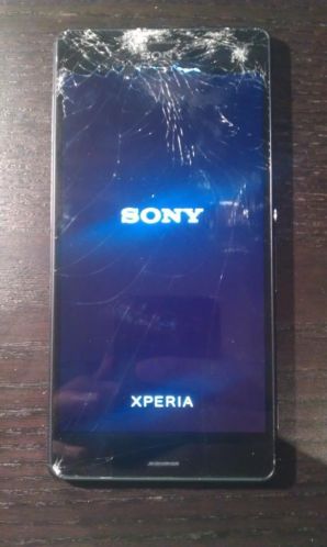 Sony Xperia Z3 met gebarsten scherm