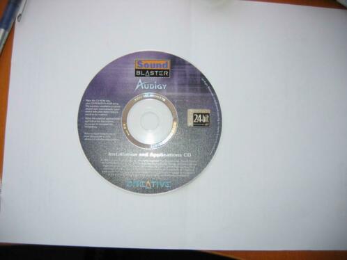 Sound Blaster Audigy Creative installatie cd