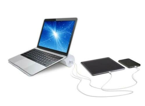 Soundlogic LaptopTablet houder met 2 USB poorten