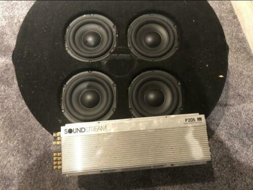 Soundstream versterker P205  4x speakers