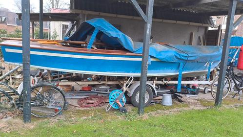 Spanker houten zeilboot