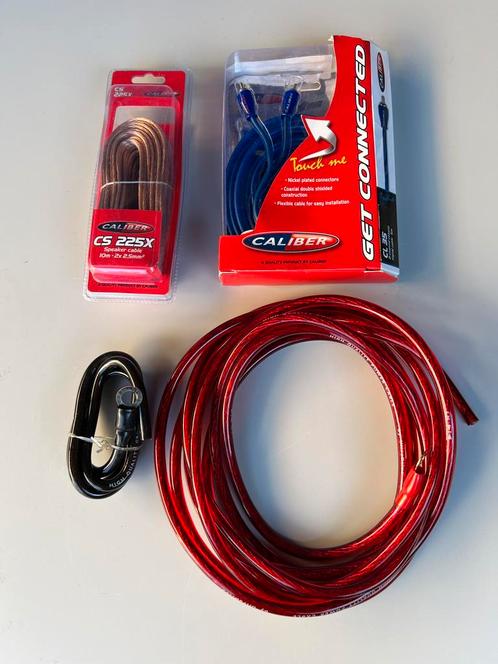 Speakers kabels tulp kabels min plus aansluiting kabels kit