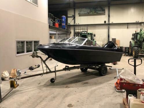 Speedboot fiberform met kenteken met Evinrude 120pk motor