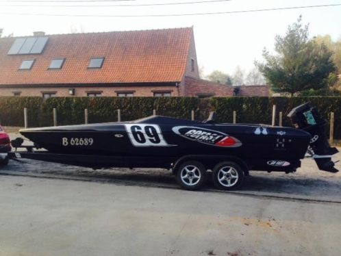 Speedboot Raffshore Met 225 offshore mercury en riba trailer