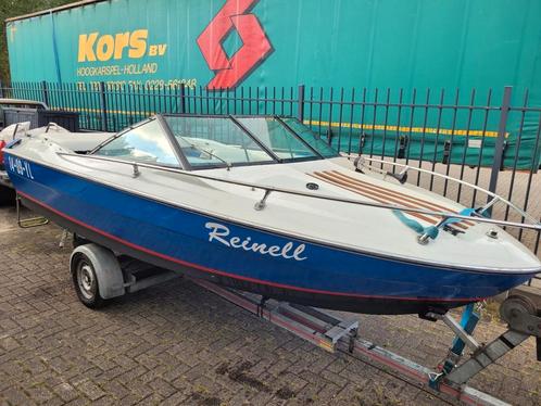 Speedboot Reinell V1701 OMC 120PK inclusief trailer