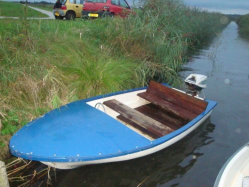 speedbootje 380 met 25pk evinrude SURFPLANKboot 