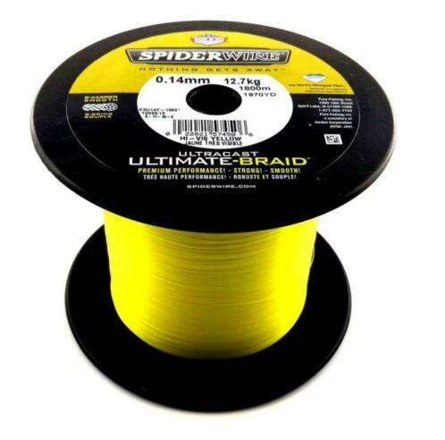 Spiderwire Ultracast 8 Braid 1800 Meter Yellow Megadeal