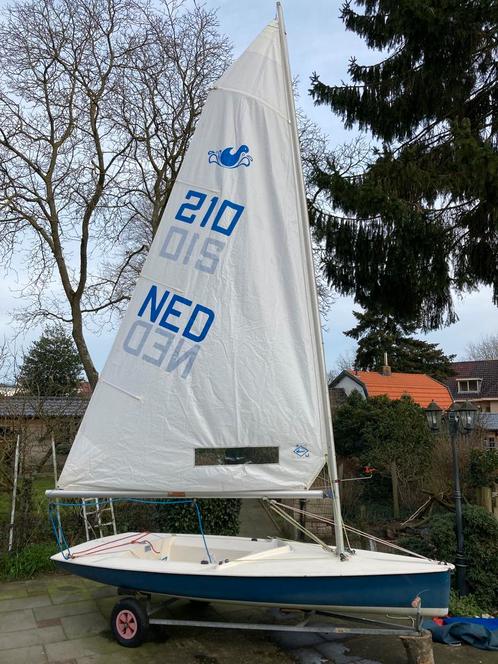 Splash NED 210 zeilboot op waltrailer  en gratis extra zeil