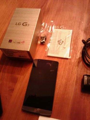 SPLINTERNIEUWE LG G3 met gratis hoesje. Garantiebon aanwezig