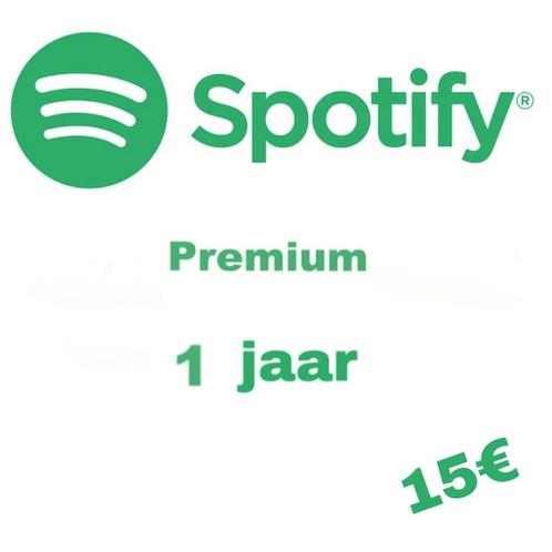 Spotify premium abonnement van een jaar