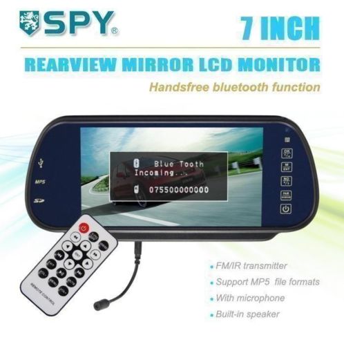 SPY Achteruitrij Mirror LCD 7.0 Inch Scherm (BluetoothMP5)1