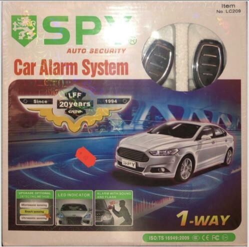 SPY Auto Alarm Systeem met Shock- en Microwave Sensor 60,-