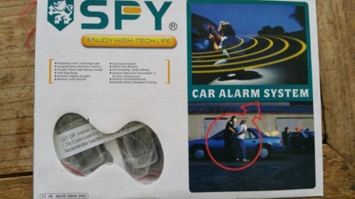 Spy auto alarmsysteem met 2 afstandsbedieningen 