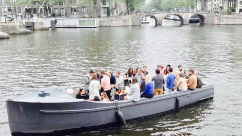 Stalen bakdekker (boot, sloep, Amsterdam)