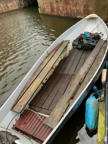 Stalen grachtenboot te koop 5 meter lang - Opknapper