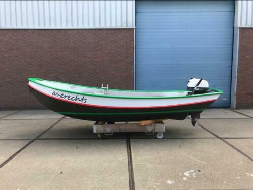 Stalen roeiboot Tukker vlet 4,40 meter met 6 pk Yamaha