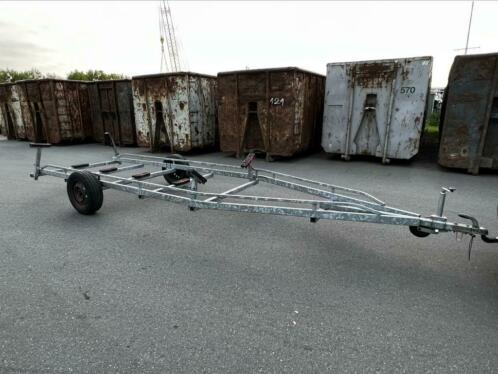 Stallingstrailer enkelasser gegalvaniseerd